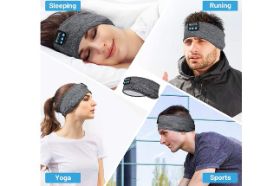 Sleep Headphones & Wireless Earphones & Sports Headband 3 in 1 Bluetooth Sleep Headphones feature a headband design with wireless speakers inside which help to tune out external noises and lull yourself to sleep Wireless headband adopt latest Bluetooth 5 0 version with 33 feet of wireless range and compatible with most iOS Android or windows system wireless devices like smartphone tablet, ipad or laptop Best Sleeping Headphones for Side Sleeper -The devices control module is in the middle of speakers won’t press the ears which is very comfortable for side sleepers sleeping. The ultra-thin flat headphone speakers are comfortable enough to wear while lying down or sleeping on your side They block out ambient noise without using earplugs that are painful & fall out Comfortable and breathable material -this sports headband is made from a soft cool material that absorbs sweat is very breathable and fast drying making it excellent for jogging or working out These headbands are washable very easy to clean (just remove headphones from the headband) Package Includes: 1- Headband with Bluetooth headphones already installed. 1- Charger cord 1- Instruction Manual