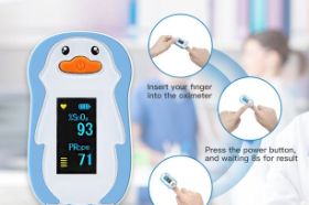 SPECIFICATION: Product name: Fingertip Pulse Oximeter Manufacturer: Viatomtech Model: FS20P Weight: 0.04 lbs Size: 1.14 x 1.18 x 2.09 inches Oxygen Level Range: 70~99% PR warning threshold: 120 bpm / 40 bpm Pulse rate range: 25~250 bpm Display type: OLED, 0.96", 128 x 64 Pixel Spo2 warning threshold: 88% Power supply: 2 x AAA alkaline battery 3.0V DC Display content: SpO2, Pulse rate, Battery indicator, Bar graph, Pulse waveform, Heartbeat mark PACKAGE CONTENTS: 1 x Finger Pulse Oximeter 2 x Batteries 1 x Lanyard 1 x User Manual