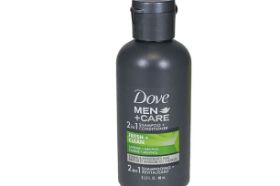 Dove Men + Care 2 in 1 Shampoo and Conditioner - Fresh + Clean Scent Travel Size - 3.0 Fl Oz / 89ML